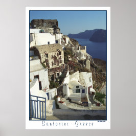 Santorini-Poster (hög upplösning) Poster