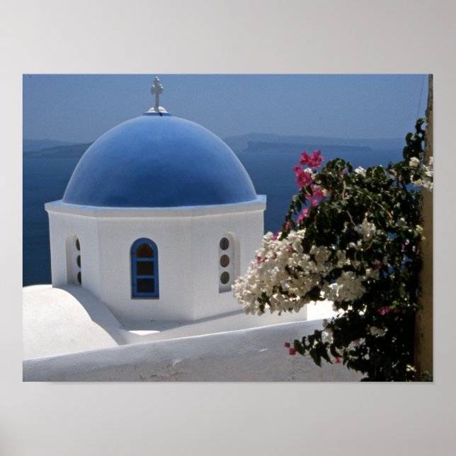 Santorini Poster Pappert (projektionsyta) (Framsidan)
