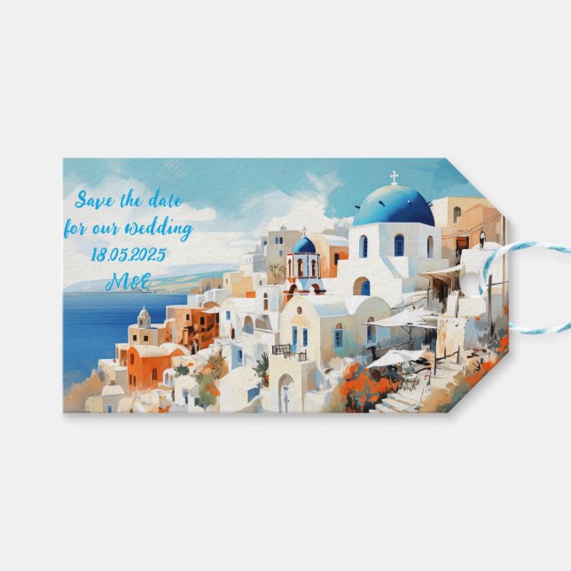 Santorini presentetikett (Framsidan (Horisontell))