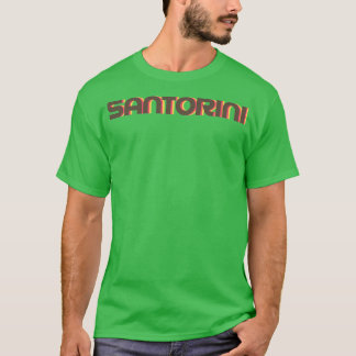 Santorini Retro T Shirt