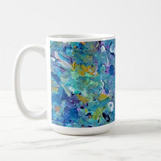 Santorini Sea Glass Coffee Mugg (Vänster)