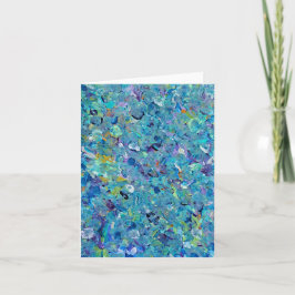 Santorini Sea Glass Note Card Tack Kort