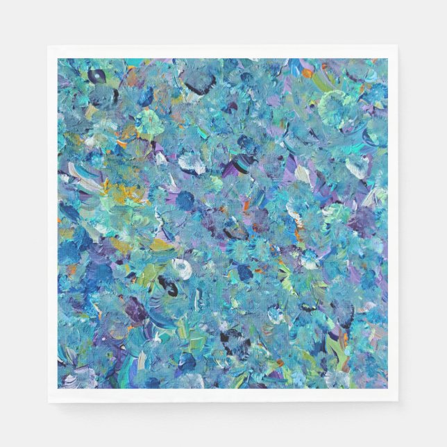 Santorini Sea Glass Party Napkins Pappersservett (Framsidan)