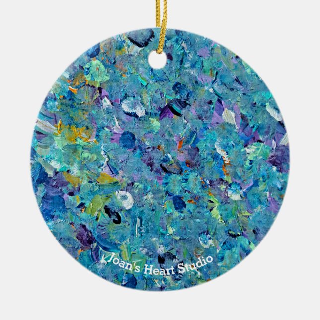 Santorini Sjöglasornament Julgransprydnad Keramik (Framsidan)