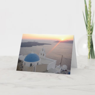 Santorini Solnedgång Kort