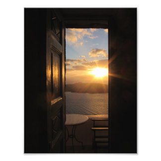 Santorini Sunset Fototryck
