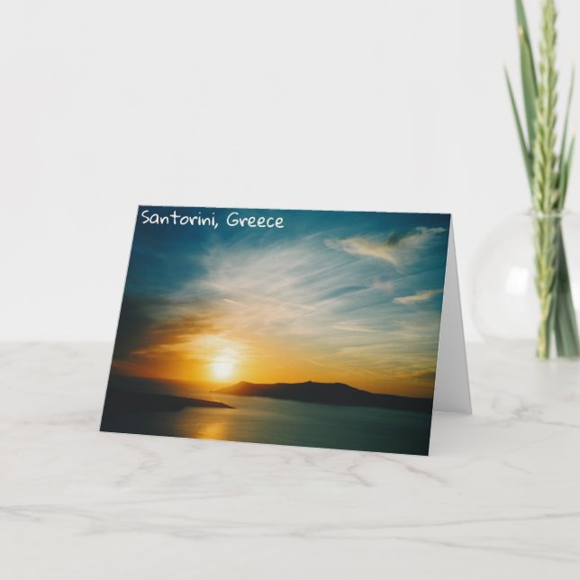 Santorini sunset, Grekland Kort (Framsida)