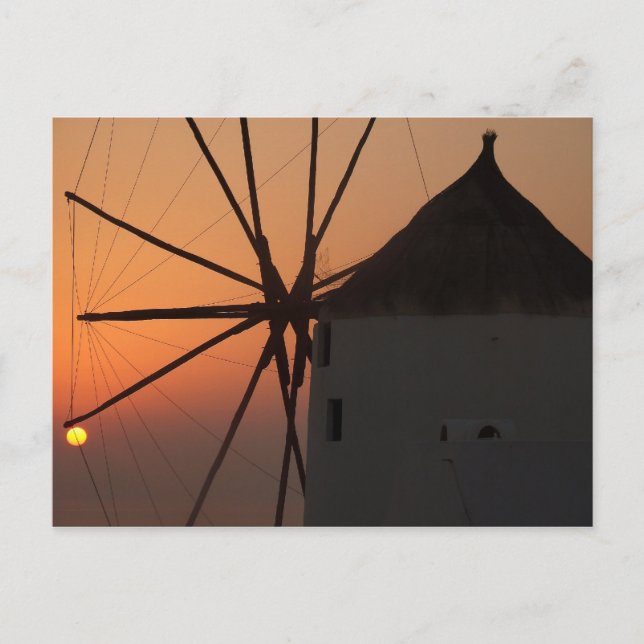 Santorini Sunset Vykort (Framsida)