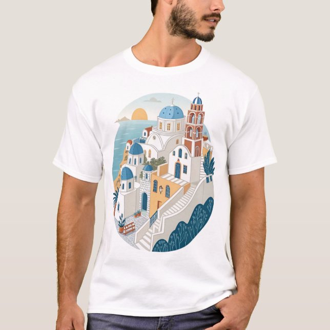 SANTORINI T SHIRT (Framsida)