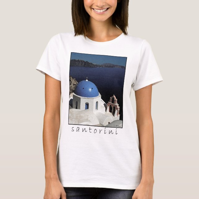 Santorini T-tröja Tee Shirt (Framsida)