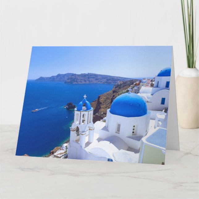 Santorini Tack Kort (Framsida)