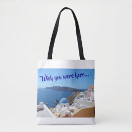 Santorini Tote Bag Tygkasse