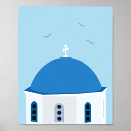 Santorini Travel Greece Poster