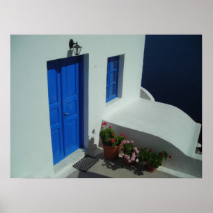 Santorini tröskel poster