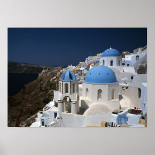 Santorini-utskrift, Poster Pappert värde (projekti