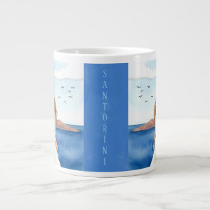 Santorini,Vackra kvinnor på grekiska Jumbo Mugg