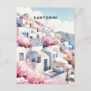 santorini vykort