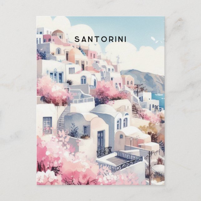 santorini vykort (Framsida)