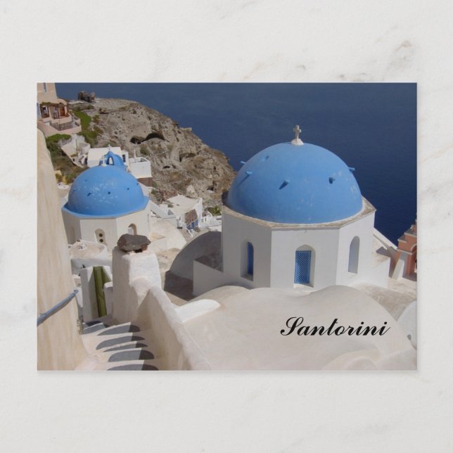 Santorini-vykort Vykort (Framsida)