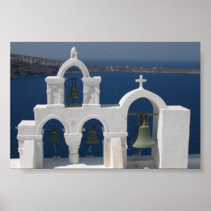 santorinien sätta en klocka på v2 poster