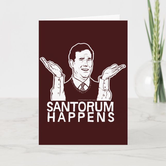 Santorum händer kortet kort (Framsida)