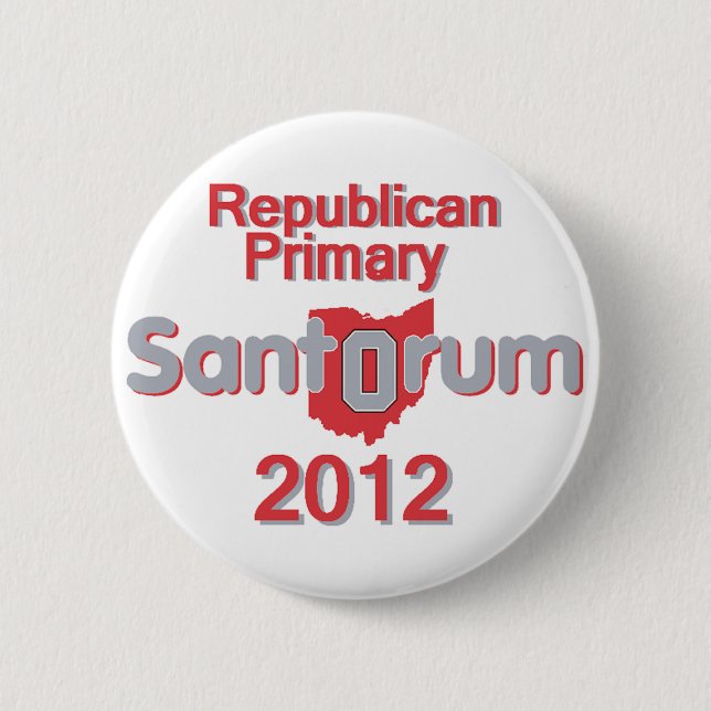 Santorum OHIO Button Knapp (Framsida)