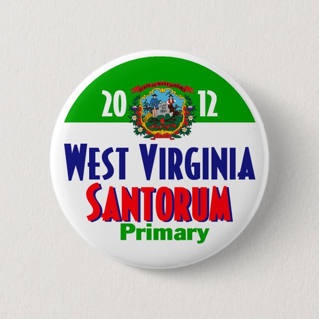 Santorum WEST VIRGINIA knäppas Knapp (Framsida)