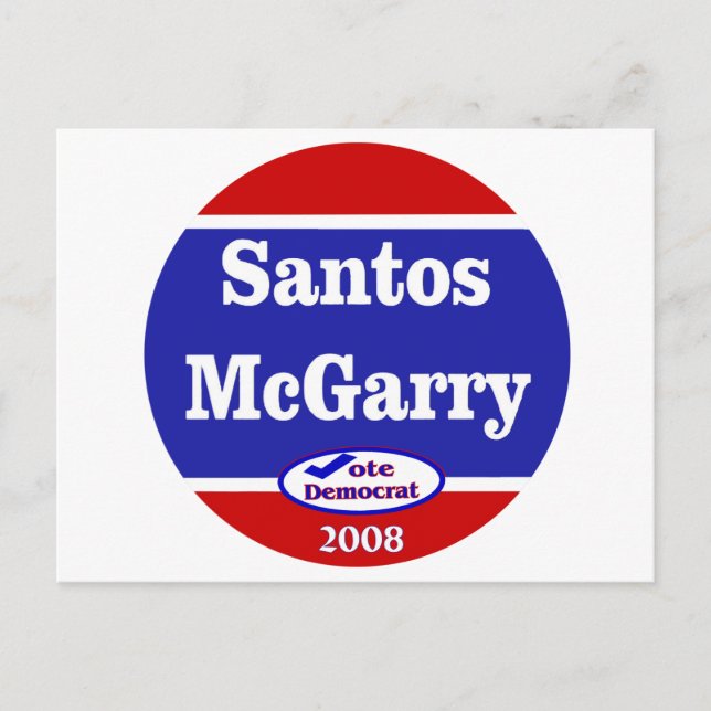 Santos McGarry 2008 Vykort (Framsida)