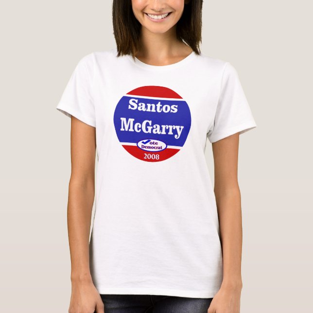 Santos McGarry i 2008 T-shirt (Framsida)