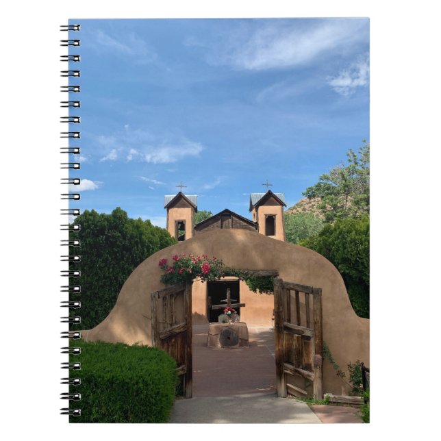 Santuario de Chimayo kyrkofoto, katoliskt Anteckningsbok (Framsidan)