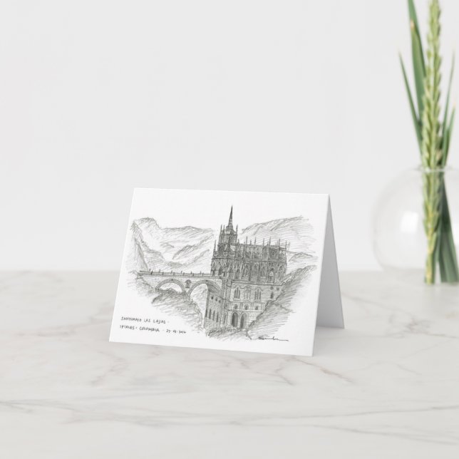 Santuario Las Lajas, Ipiales, Colombia Kort (Framsida)