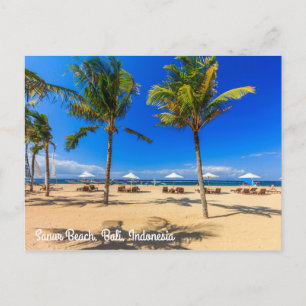 Sanur Beach, Bali, Indonesien Vykort