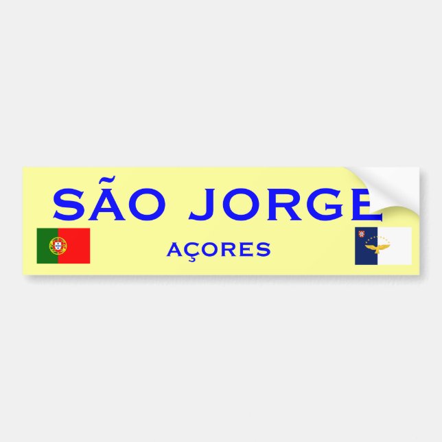 São Jorge Bumper Sticker Bildekal (Framsidan)
