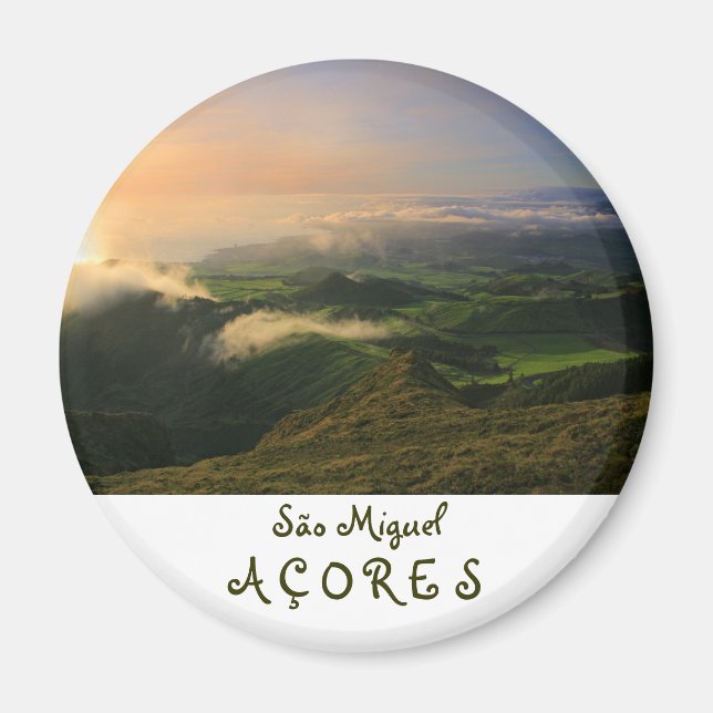 Sao Miguel, Azorerna Magnet (Framsidan)