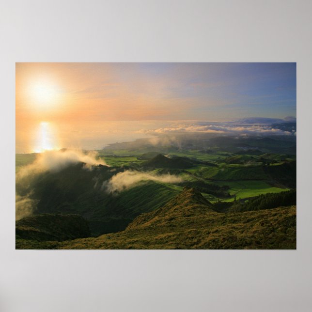 Sao Miguel, Azorerna Poster (Framsidan)