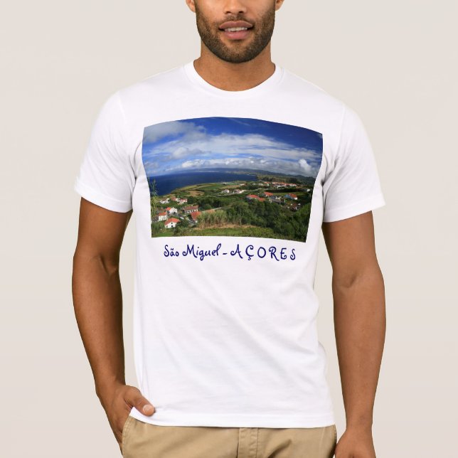 Sao Miguel, Azores Tee Shirt (Framsida)