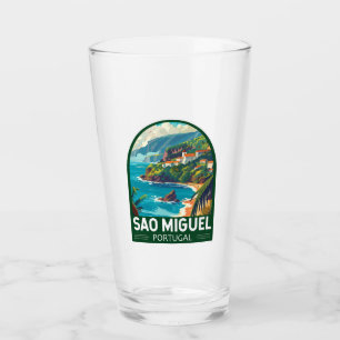Sao Miguel Island Portugal Travel Art Glaskopp