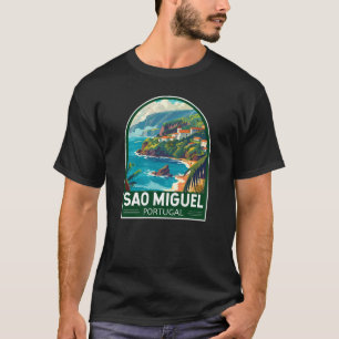Sao Miguel Island Portugal Travel Art T Shirt