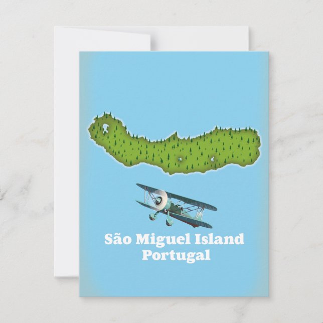 São Miguel-ön Portugals karta (Framsida)