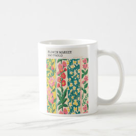Sao Paolo Flower Market poster Kaffemugg