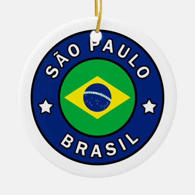 São Paulo Brasil Julgransprydnad Keramik (Framsidan)