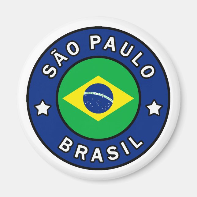 São Paulo Brasil Magnet (Framsidan)