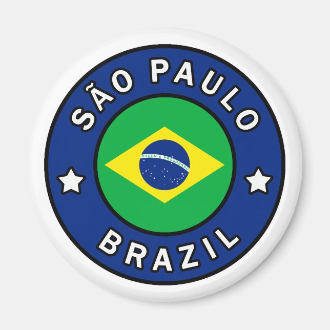 São Paulo Brasilien Magnet (Framsidan)