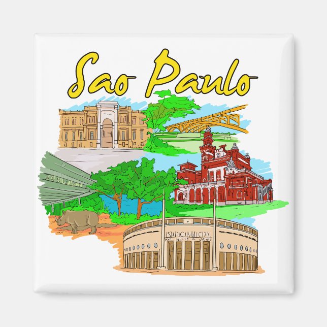 Sao Paulo - Brasilien.png Magnet (Framsidan)