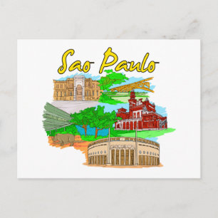 Sao Paulo - Brasilien.png Vykort