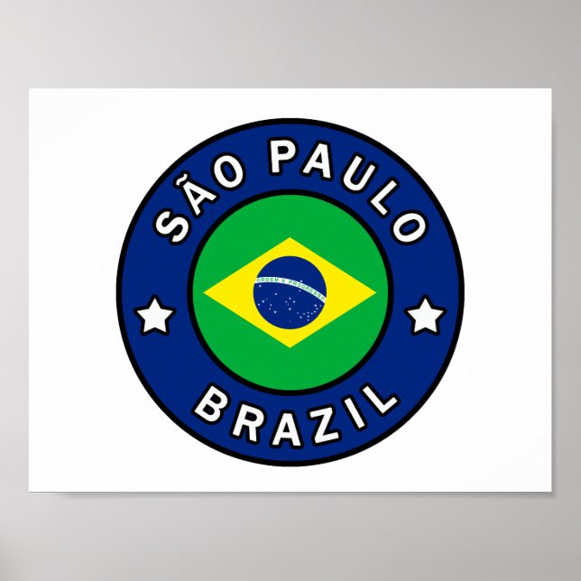 São Paulo Brasilien Poster (Framsidan)