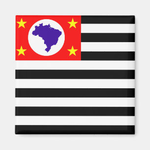 Sao Paulo city flagga brazil symbol Magnet