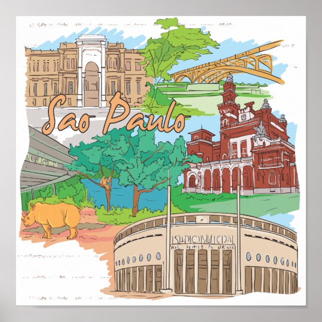 Sao Paulo Poster (Framsidan)