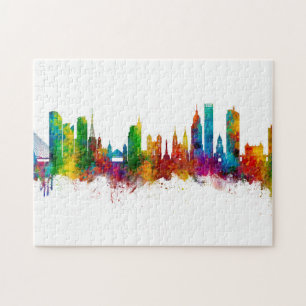 São Paulo Skyline Brasilien Pussel