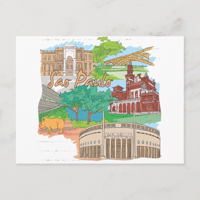 Sao Paulo Vykort (Framsida)